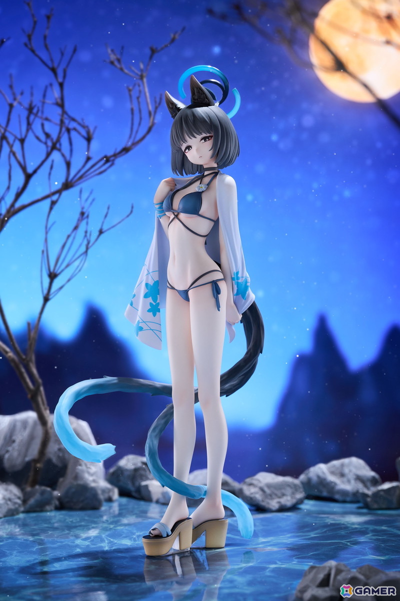 「ブルアカ」百鬼夜行の作戦参謀「キキョウ」が涼やかな水着姿で立体化!身体の周囲を大きく舞う尻尾はイラストを忠実に再現の画像