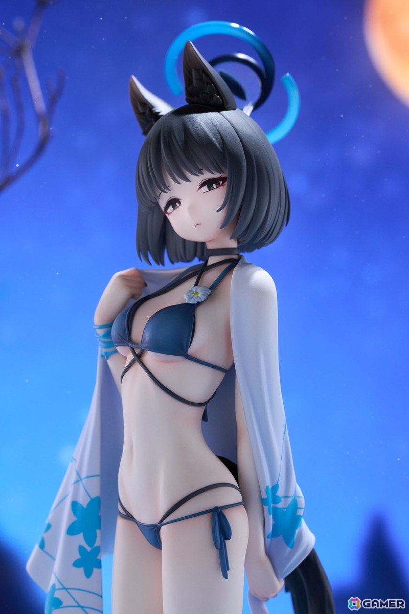 「ブルアカ」百鬼夜行の作戦参謀「キキョウ」が涼やかな水着姿で立体化!身体の周囲を大きく舞う尻尾はイラストを忠実に再現の画像