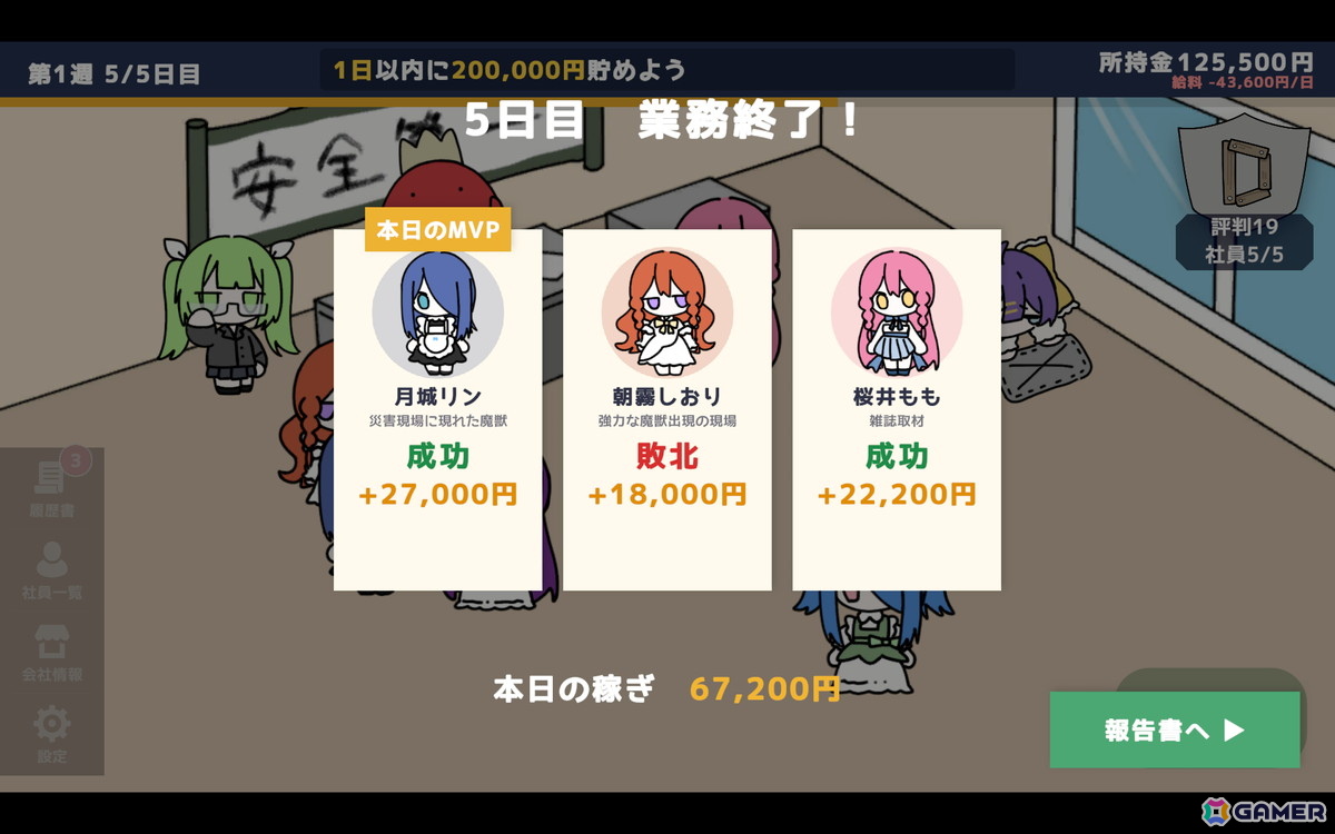 ポップな雰囲気とは裏腹に魔法少女を「使い捨て」にする経営シミュレーションゲーム「魔法少女かんぱに～」がunityroomで無料公開！の画像17