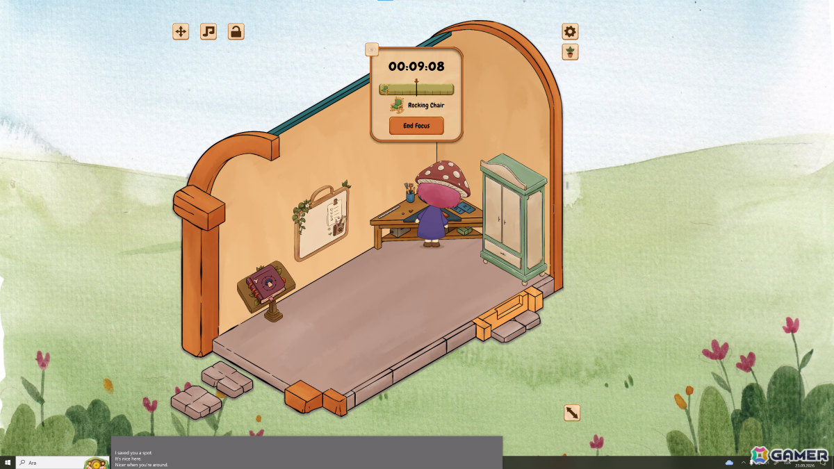 “Gloombo”の住む浮島を育てるデスクトップゲーム「Gloombo」体験版が10月8日17時に公開！作業中に作ってくれた家具や飾りを島に並べようの画像3