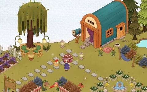 “Gloombo”の住む浮島を育てるデスクトップゲーム「Gloombo」体験版が10月8日17時に公開！作業中に作ってくれた家具や飾りを島に並べよう