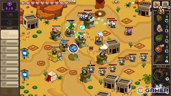 タワーディフェンスゲーム「ピクセルヒーロースクランブル プラス」無料体験版がSteamで配信！冒頭の市街地エリアをプレイできるの画像