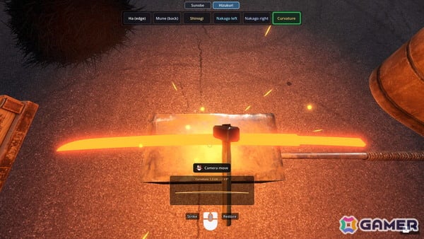 自らの手で刀を作り上げるハードコア刀鍛冶シム「刀鍛冶 / Japanese Swordsmith」の体験版が10月9日よりSteamで配信！土置きから研ぎまで作刀工程の一部を体験可能の画像2