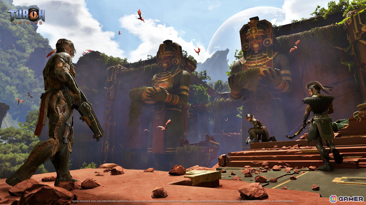 「Turok: Origins」往年の名作FPSが協力型TPSゲームに進化!「テュロック」を現代に復活させた経緯やTPS実装の意図を開発者に聞く【TGS2026】の画像