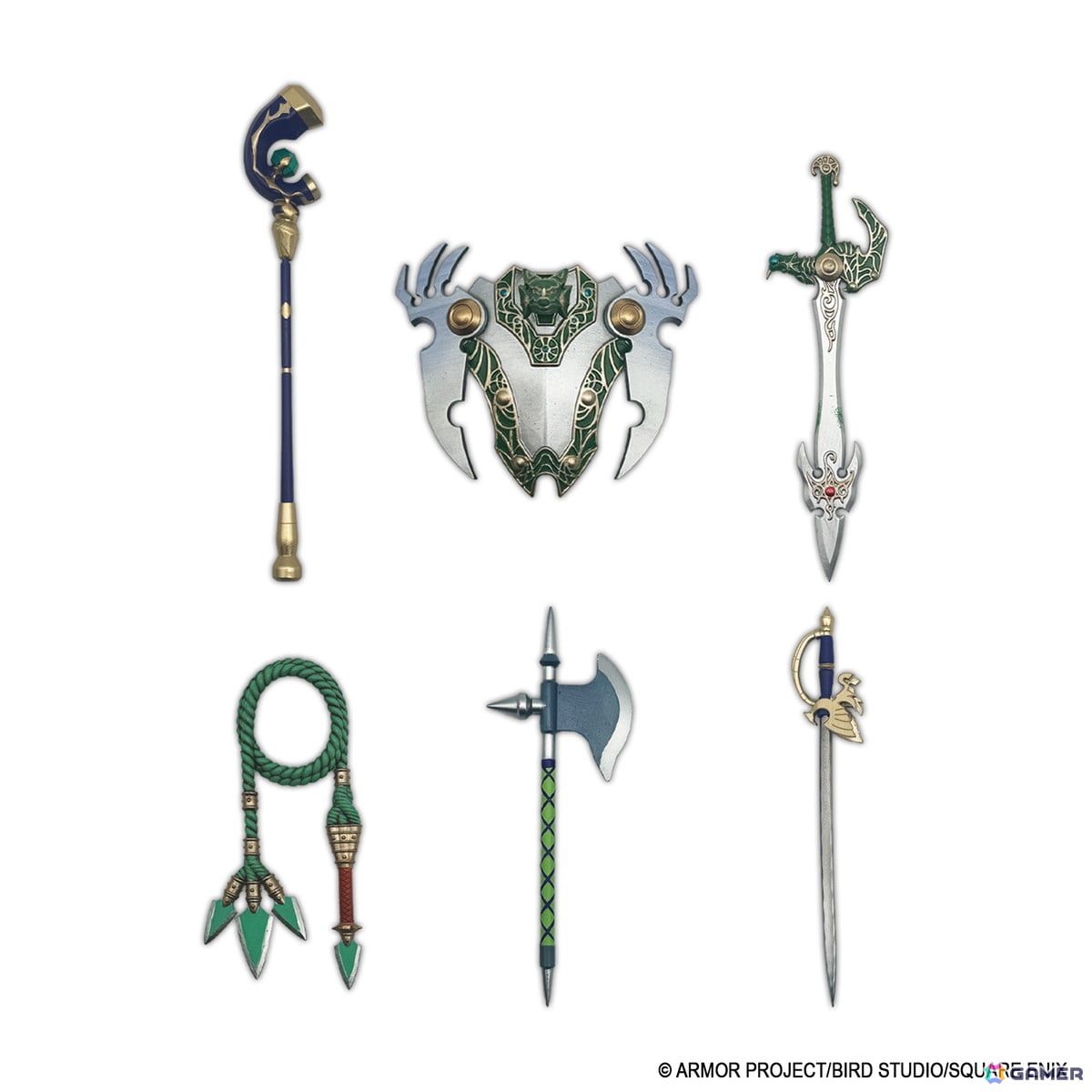 1/12スケール相当フィギュア「ドラゴンクエスト　ウェポンズコレクション Vol.2」が発売決定！はやぶさの剣やグリンガムのむちなどがラインナップの画像