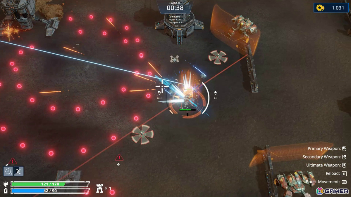 機体を強化しながら武神の如く敵を破壊し尽くすSFローグライクアリーナシューティング「STEEL VANGUARD:Project ARES」がリリース！の画像