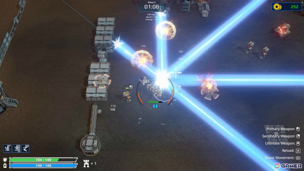 機体を強化しながら武神の如く敵を破壊し尽くすSFローグライクアリーナシューティング「STEEL VANGUARD:Project ARES」がリリース！の画像