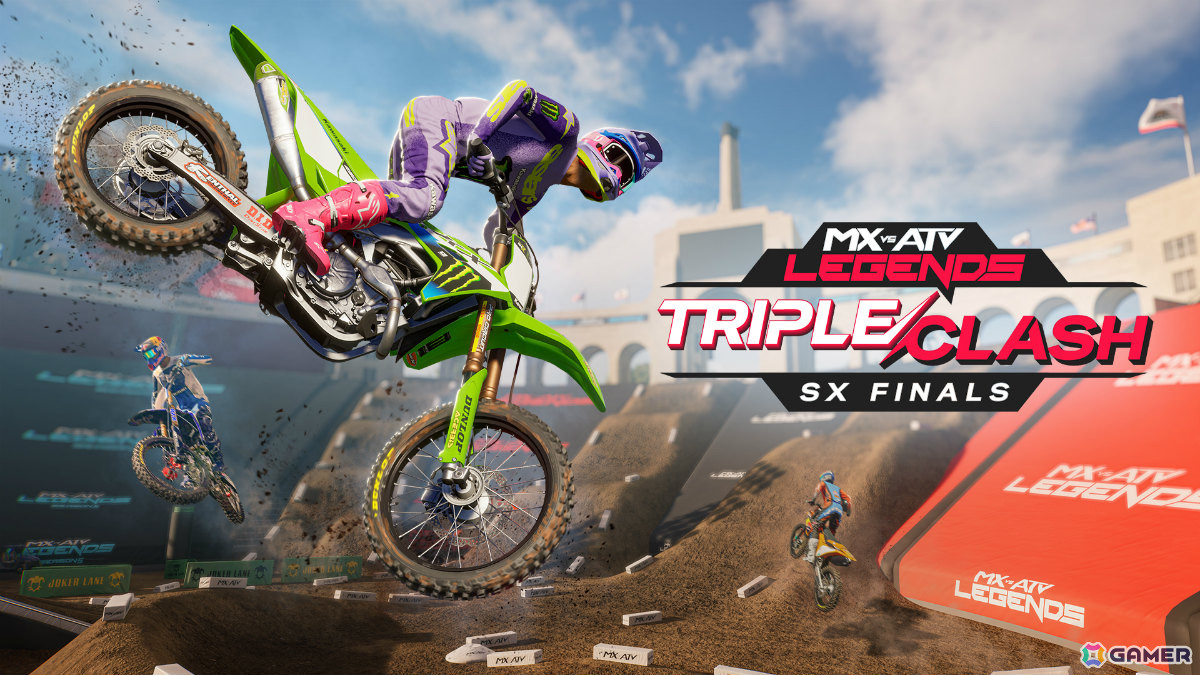 「MX vs ATV Legends」決勝戦をテーマにしたDLC「Triple Clash SX Finals」が配信!これまでに身につけたテクニックが試されるの画像