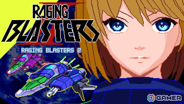 合体攻撃で敵弾ごと破壊する2人協力プレイ対応の縦スクロールSTG「Raging Blasters 2」体験版が公開！の画像1