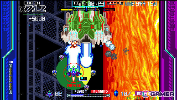 合体攻撃で敵弾ごと破壊する2人協力プレイ対応の縦スクロールSTG「Raging Blasters 2」体験版が公開!の画像