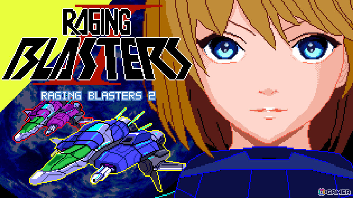 合体攻撃で敵弾ごと破壊する2人協力プレイ対応の縦スクロールSTG「Raging Blasters 2」体験版が公開!の画像
