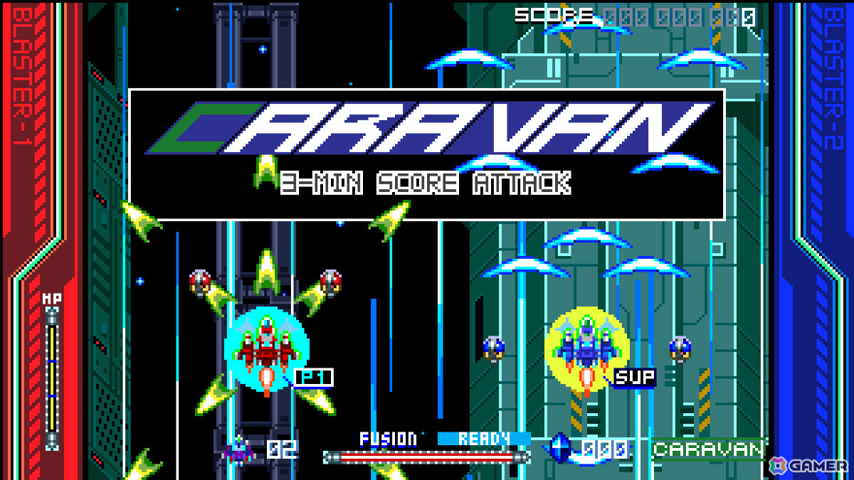 合体攻撃で敵弾ごと破壊する2人協力プレイ対応の縦スクロールSTG「Raging Blasters 2」体験版が公開！の画像11