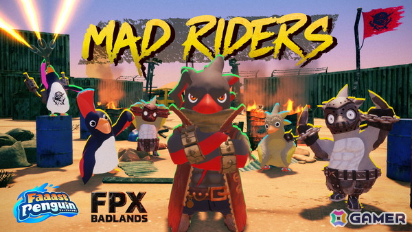 「Faaast Penguin」新ワールド「FPX: Badlands」が10月15日に追加！砂と炎が吹き荒れる荒野を舞台にトリックアクションで加速を繰り返すハイスピードなレースが魅力の画像3