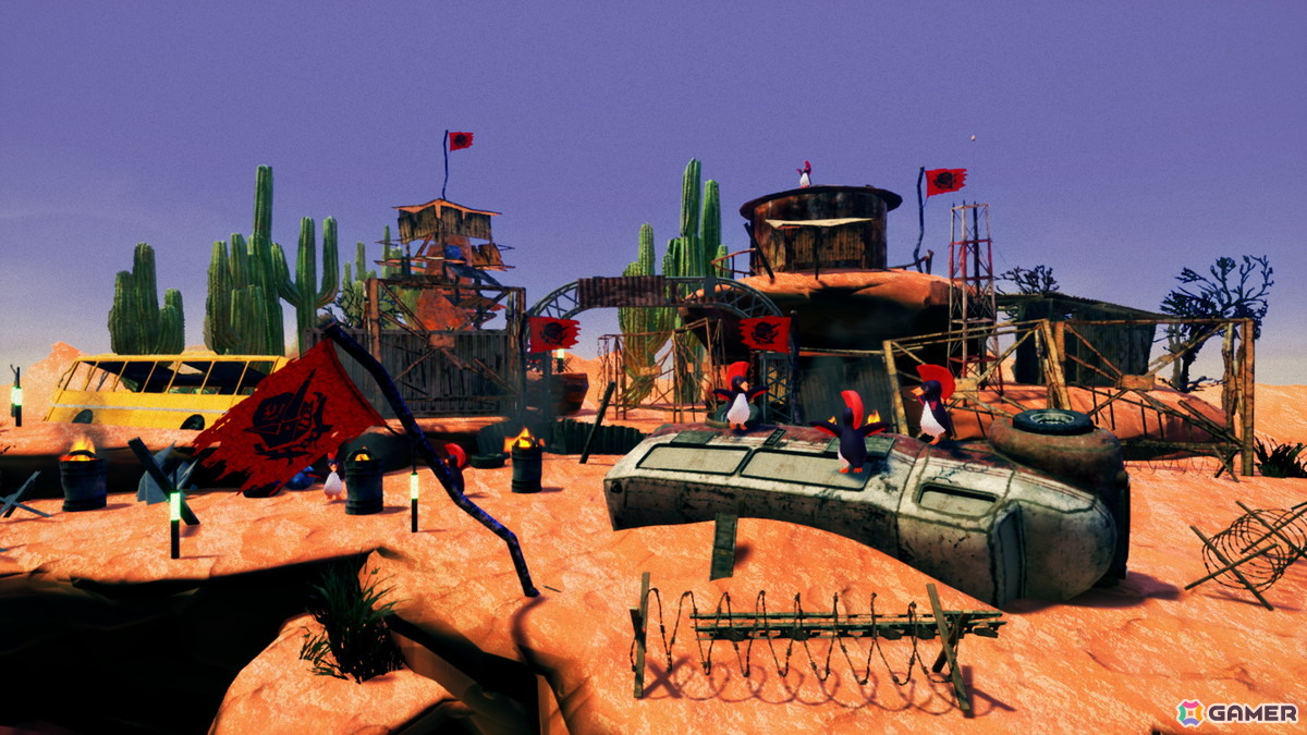 「Faaast Penguin」新ワールド「FPX: Badlands」が10月15日に追加！砂と炎が吹き荒れる荒野を舞台にトリックアクションで加速を繰り返すハイスピードなレースが魅力の画像