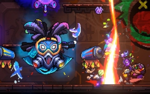 最大4人でサイバーパンク×神話のドット世界を暴れ回るローグライクアクション「Neon Abyss 2」が正式リリース!CS版も登場