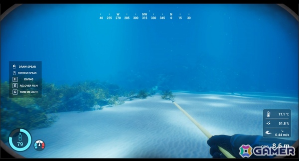 銛一本で魚を突く一人称視点の素潜り漁シミュレーション「SpearDive」デモ版が公開!魚の習性を観察してそれぞれに適した方法で狙おうの画像