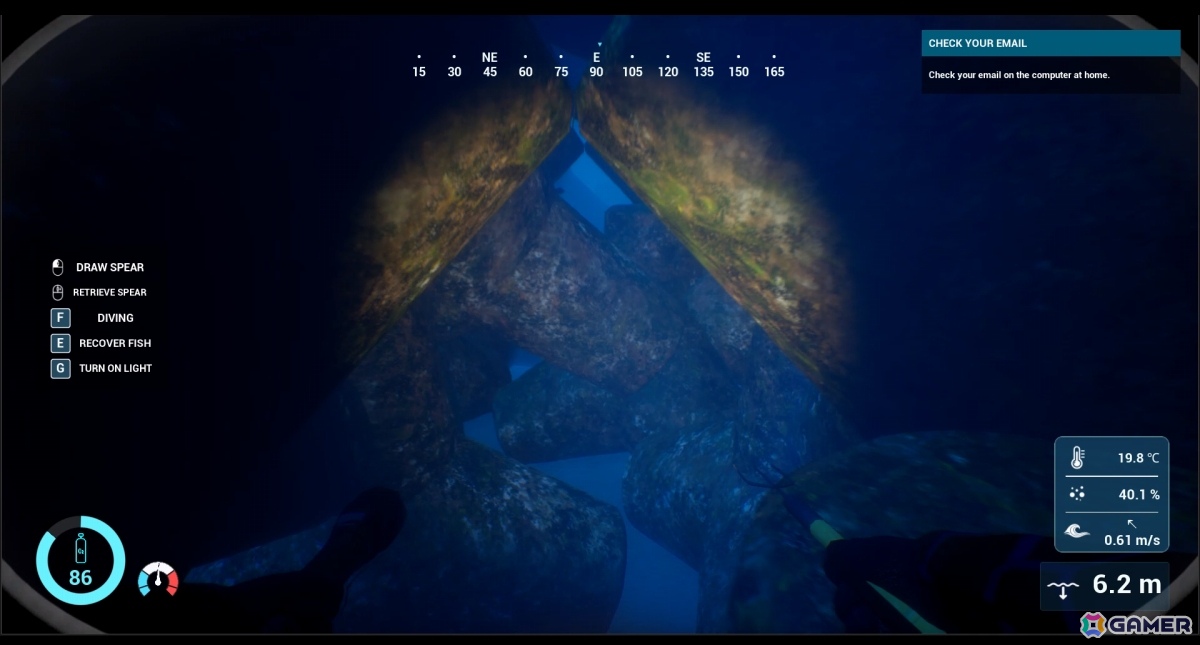 銛一本で魚を突く一人称視点の素潜り漁シミュレーション「SpearDive」デモ版が公開！魚の習性を観察してそれぞれに適した方法で狙おうの画像5