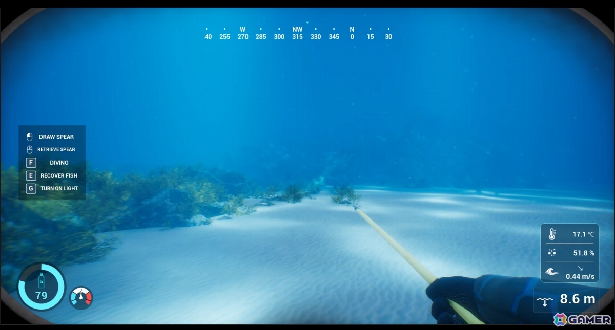 銛一本で魚を突く一人称視点の素潜り漁シミュレーション「SpearDive」デモ版が公開！魚の習性を観察してそれぞれに適した方法で狙おうの画像6