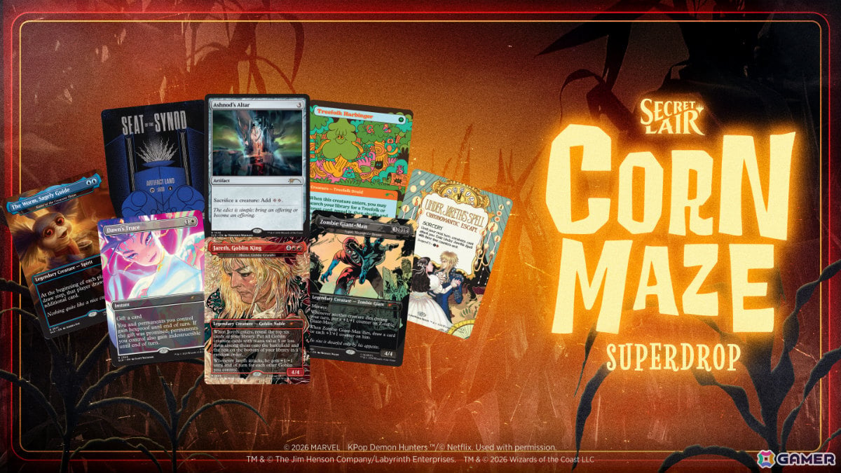 「マジック:ザ・ギャザリング」の「Secret Lair: Corn Maze Superdrop」の予約受付が10月13日より数量限定で開始!の画像