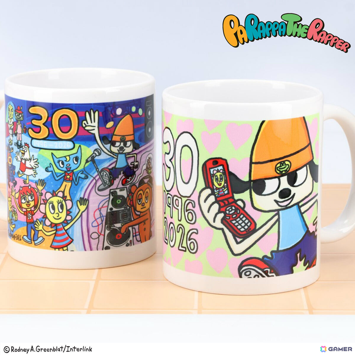 「パラッパラッパー」30周年を記念してキャラクター原作者の描き下ろしイラストを使ったアパレル雑貨商品が登場！の画像