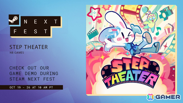 ゲーム実況者・P-Pさんが手掛けるリズムゲーム「ステップシアター - STEP THEATER」がSteam Nextフェスに参加！の画像1