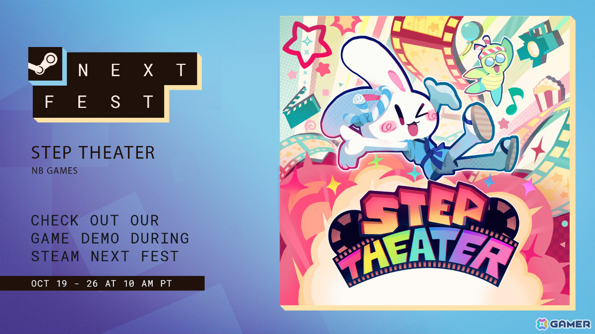ゲーム実況者・P-Pさんが手掛けるリズムゲーム「ステップシアター - STEP THEATER」がSteam Nextフェスに参加!の画像
