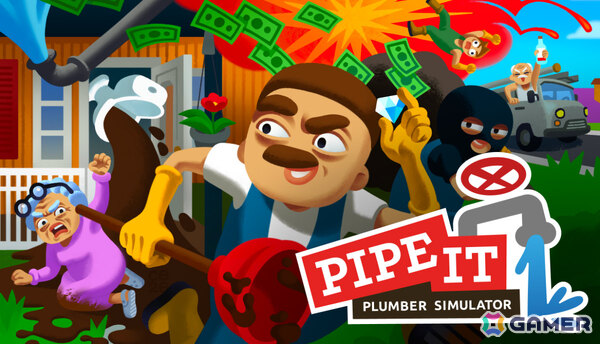 とにかく水さえ止まればいいカオスな配管シミュレーター「Pipe It: Sketchy Plumber Simulator」が発表！の画像1