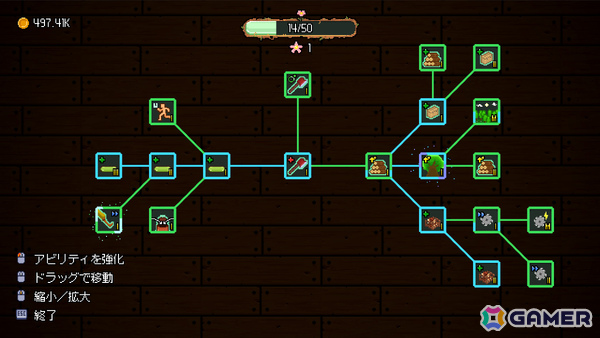 伝説の木こりを目指すドット絵インクリメンタルゲーム「LumberBoy」無料体験版が公開!加工した木材を売って斧と身体能力を限界まで鍛え上げようの画像
