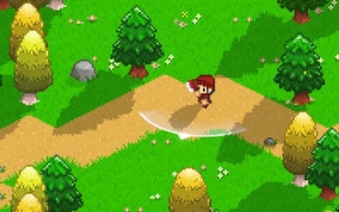 伝説の木こりを目指すドット絵インクリメンタルゲーム「LumberBoy」無料体験版が公開！加工した木材を売って斧と身体能力を限界まで鍛え上げよう