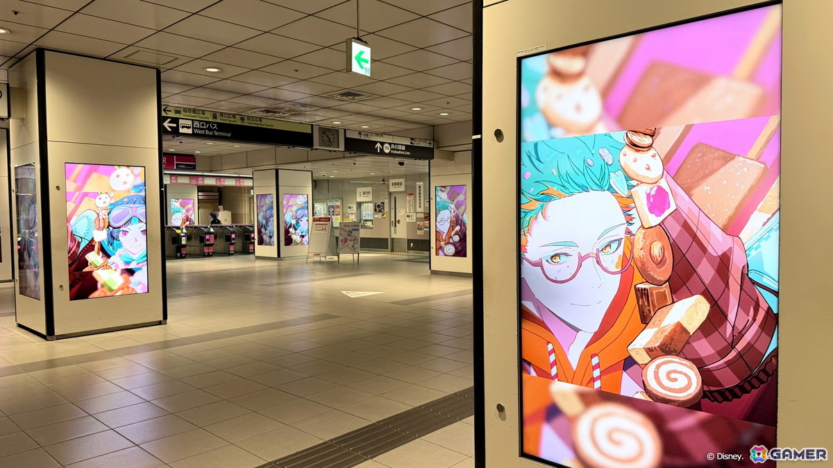 「ディズニー ツイステッドワンダーランド」リリアのカートが渋谷に登場!「シュガー・レース」開催記念の大型広告を展開の画像