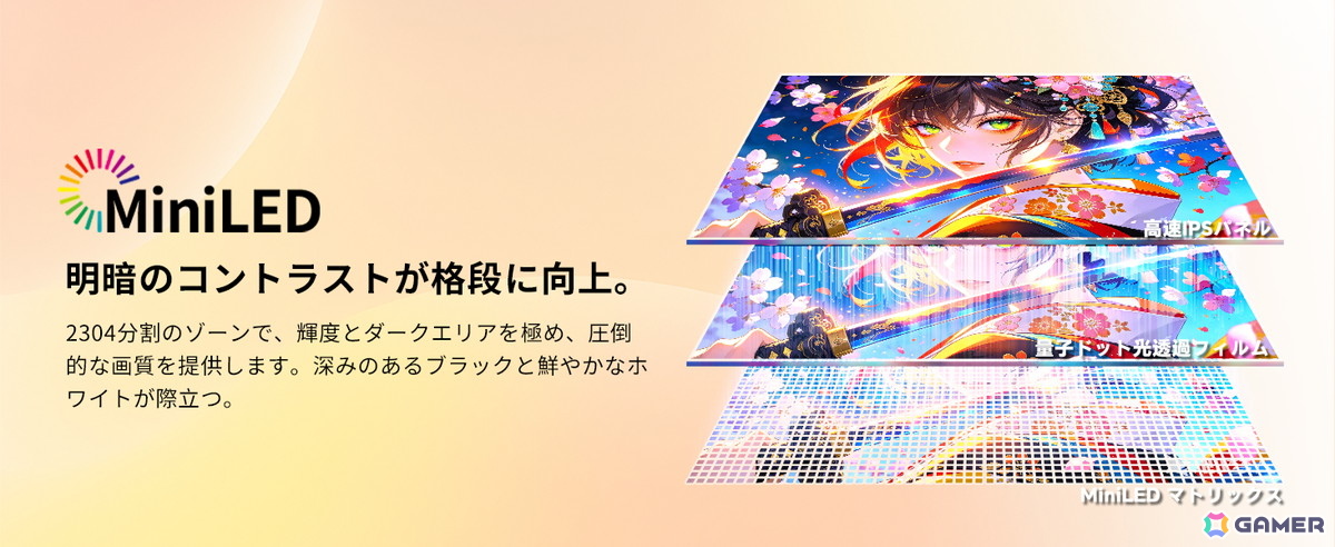 KTC「M27P6S」11月発売!4K/160Hz&フルHD/320Hz対応、2304ゾーンMini LED搭載ゲーミングモニターの画像