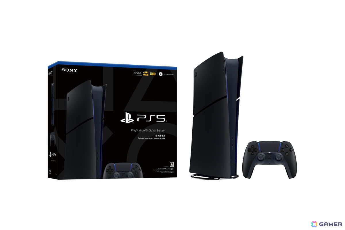 ミッドナイト ブラック仕様の日本語専用PS5 デジタル・エディションが11月19日に発売！ディスクドライブも同日発売の画像