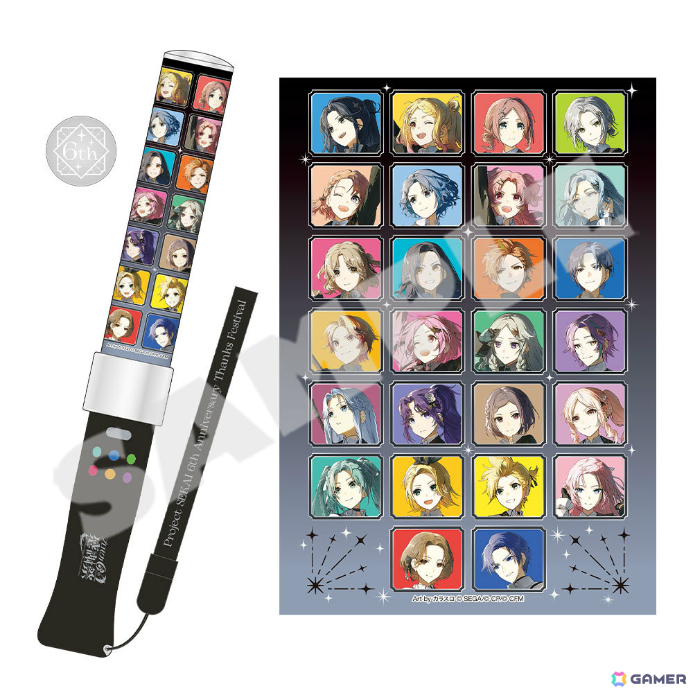 「プロジェクトセカイ 6th Anniversary 感謝祭」事後物販が開始!ペンライトをはじめTシャツ、アクスタ、デスクマットなど多数のグッズがラインナップの画像