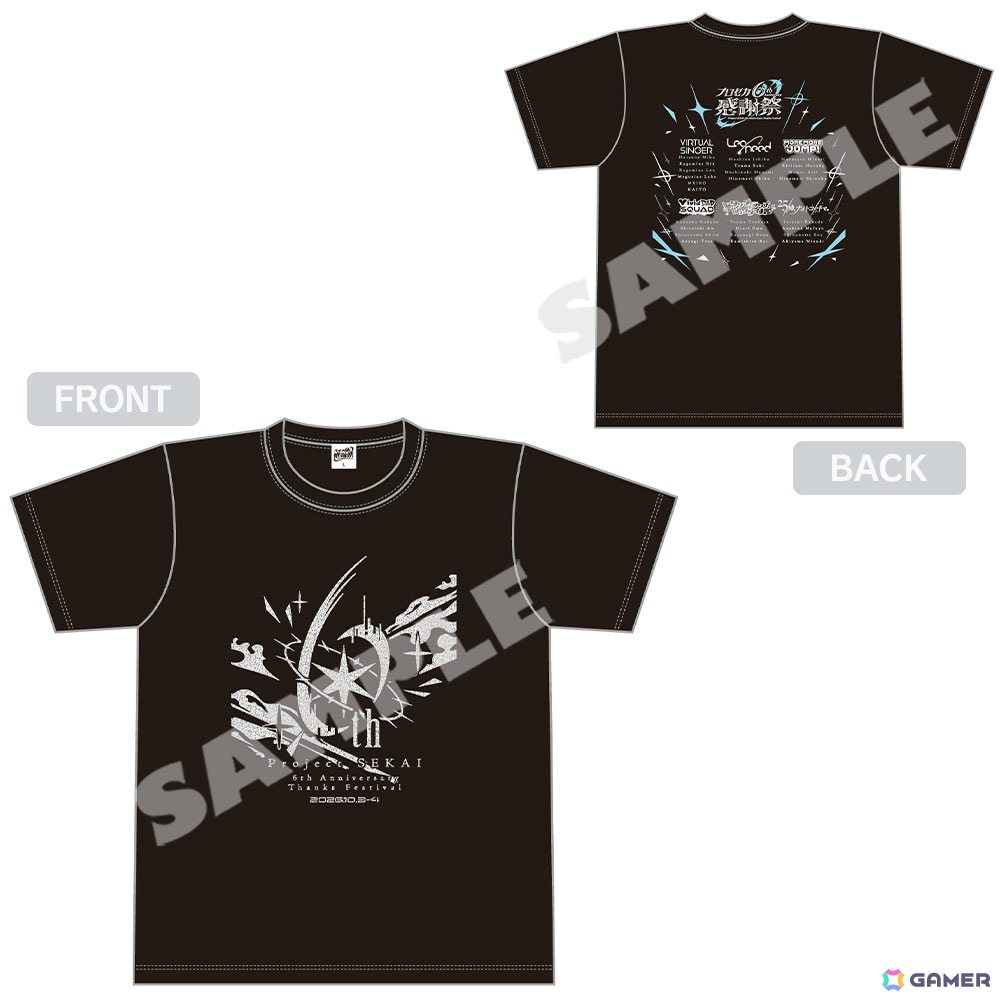 「プロジェクトセカイ 6th Anniversary 感謝祭」事後物販が開始!ペンライトをはじめTシャツ、アクスタ、デスクマットなど多数のグッズがラインナップの画像