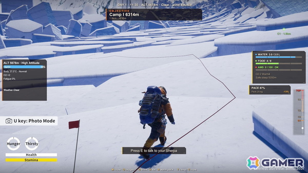 1:1で再現されたエベレストの登頂を目指す登山サバイバルゲーム「Everest: Survival Simulator」が10月29日に発売!の画像