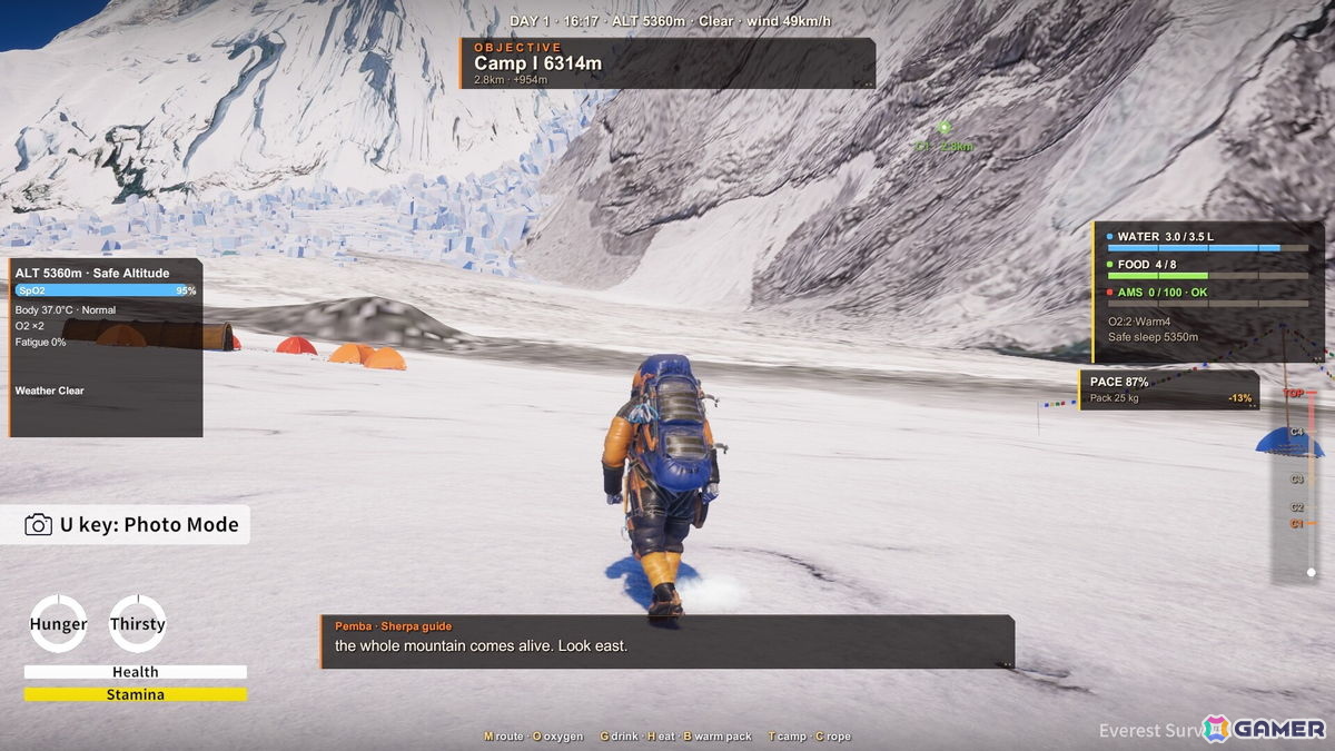 1:1で再現されたエベレストの登頂を目指す登山サバイバルゲーム「Everest: Survival Simulator」が10月29日に発売！の画像1