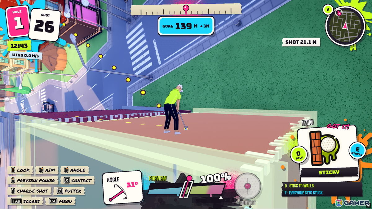 最大8人で楽しめるハチャメチャなゴルフゲーム「Crazy City Golf」が10月26日に配信！自動生成される街を舞台に打数勝負や陣取りなどが楽しめるの画像2