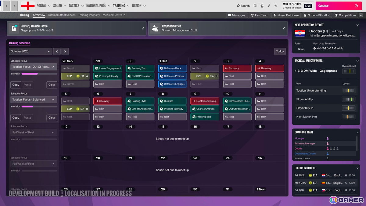 「Football Manager 27」トレーニングと戦術の詳細を解説する動画が公開！新システム「戦術の有効性」も紹介の画像3