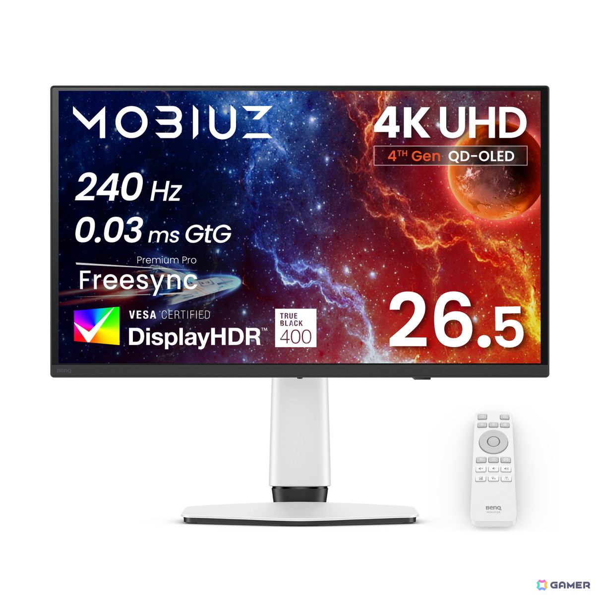 BenQ「MOBIUZ EX271UZ」が136,400円に!4K/240Hz対応の量子ドット有機ELモニターがAmazonでセールの画像