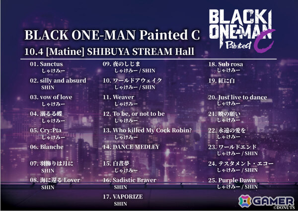 「ブラスタ」チームC単独ライブ「BLACK ONE-MAN Painted C」の公式レポートが公開！「Casting Series」のフルボイス化も発表の画像10