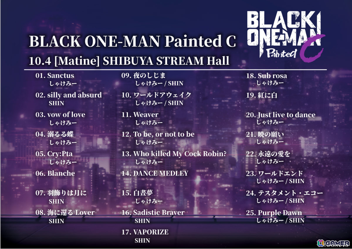 「ブラスタ」チームC単独ライブ「BLACK ONE-MAN Painted C」の公式レポートが公開!「Casting Series」のフルボイス化も発表の画像