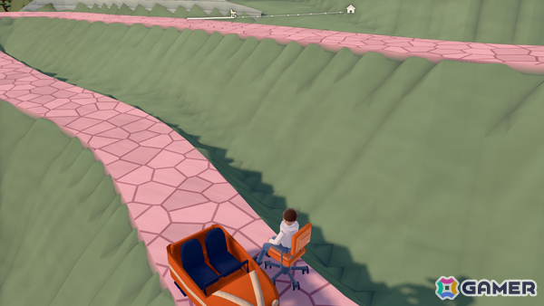 オフィスチェアに座ったまま家に帰る物理アクション「椅子のゲーム」が11月に発売――港から山頂までセーブ地点のない一本道に挑む男の記録の画像