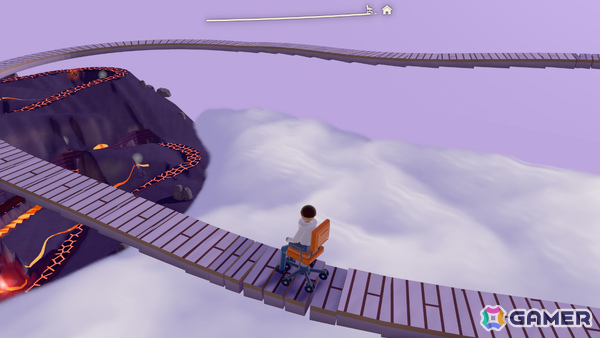 オフィスチェアに座ったまま家に帰る物理アクション「椅子のゲーム」が11月に発売――港から山頂までセーブ地点のない一本道に挑む男の記録の画像