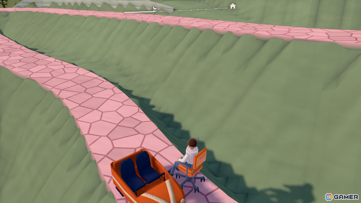 オフィスチェアに座ったまま家に帰る物理アクション「椅子のゲーム」が11月に発売――港から山頂までセーブ地点のない一本道に挑む男の記録の画像4