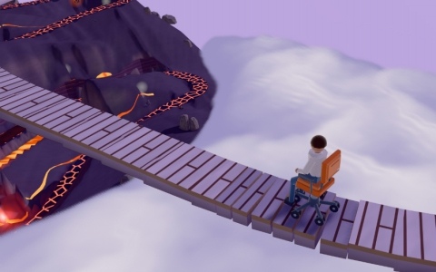 オフィスチェアに座ったまま家に帰る物理アクション「椅子のゲーム」が11月に発売――港から山頂までセーブ地点のない一本道に挑む男の記録