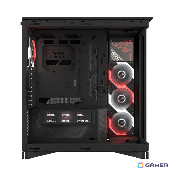 9.2インチ液晶搭載のフルタワーPCケース「ROG CRONOX ARGB」が登場！最大14基のファンに対応の画像3