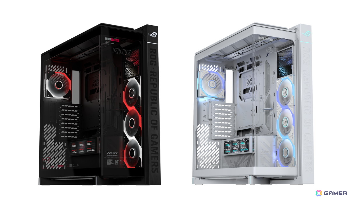 9.2インチ液晶搭載のフルタワーPCケース「ROG CRONOX ARGB」が登場！最大14基のファンに対応の画像