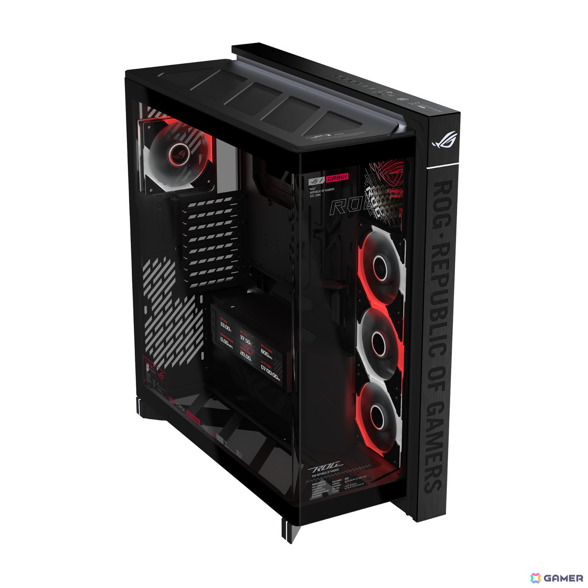 9.2インチ液晶搭載のフルタワーPCケース「ROG CRONOX ARGB」が登場！最大14基のファンに対応の画像