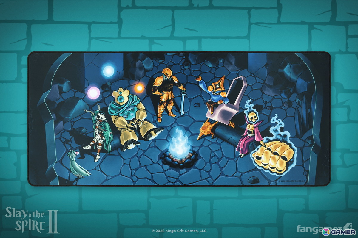 「Slay the Spire 2」とオフィシャルコラボレーションしたデスクマット・ロングスリーブTシャツ・ピンバッジが販売!の画像