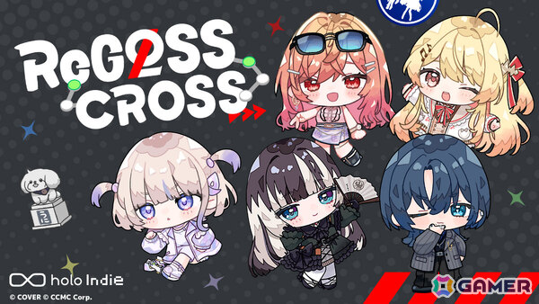 ReGLOSSのメンバーを道案内する2Dパズルゲーム「ReGLOSS: CROSS」が発売！ワープや標識などのギミックを活用しながら全70問に挑もうの画像1